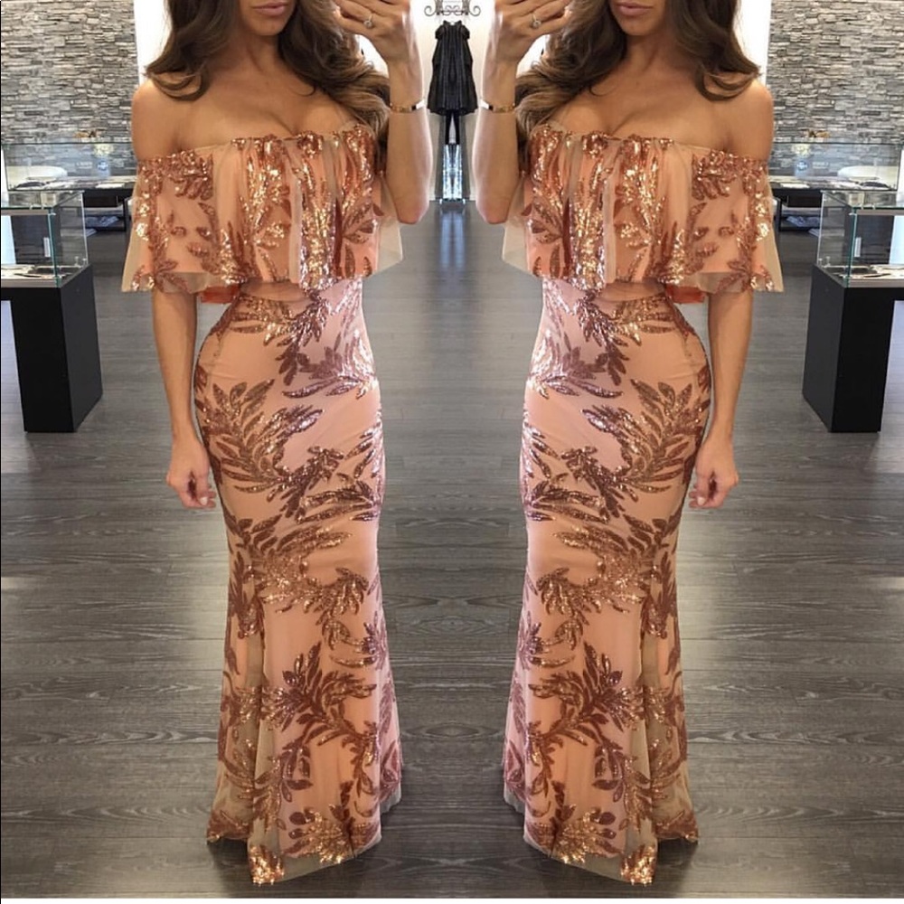 Mona Sequin Gown
